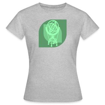 Physique Physique Corps célestes - T-shirt Femme - gris chiné - Devant - AI Model Female 172 dark (172cm)