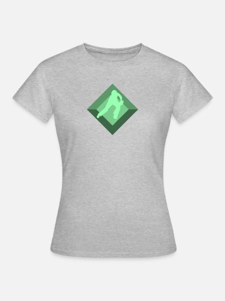 Cricket Pitcher Cricket - Frauen T-Shirt - Grau meliert