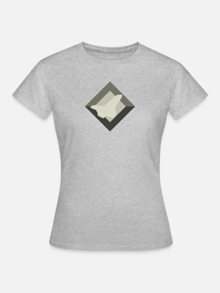 Aerospace Flugzeug Flugzeug - Frauen T-Shirt - Grau meliert