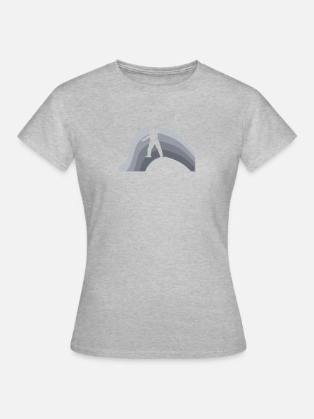 Pitcher Cricket Pitcher - Frauen T-Shirt - Grau meliert
