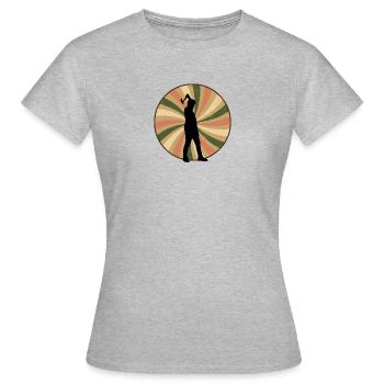 Axtwerfen Sportart - Frauen T-Shirt - Grau meliert - Vorne - AI Model Female 172 dark (172cm)