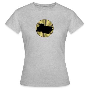 Landwirtschaft Hof - Frauen T-Shirt - Grau meliert - Vorne - AI Model Female 172 dark (172cm)