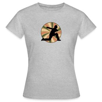 Cricket Équipe de cricket Cricket - T-shirt Femme - gris chiné - Devant - AI Model Female 172 dark (172cm)