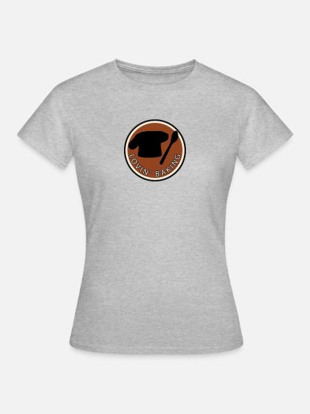 Backwaren Backen Baking - Frauen T-Shirt - Grau meliert