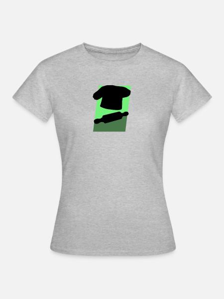 Backen Backwaren Bäckerei - Frauen T-Shirt - Grau meliert