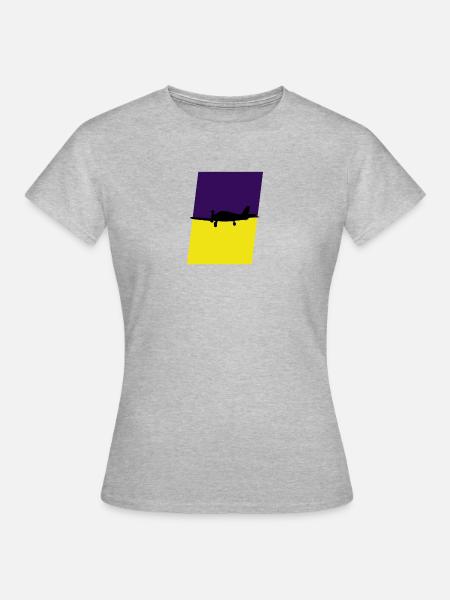 Aerospace Luftfahrt Flugzeug - Frauen T-Shirt - Grau meliert