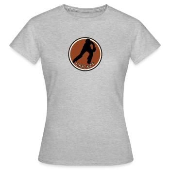 Pichet Pichet Joueur de cricket - T-shirt Femme - gris chiné - Devant - AI Model Female 172 dark (172cm)
