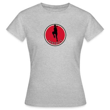 Cardio Aérobic Aérobic - T-shirt Femme - gris chiné - Devant - AI Model Female 172 dark (172cm)