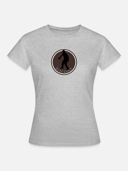 Frisbee Sportart Discgolf - Frauen T-Shirt - Grau meliert