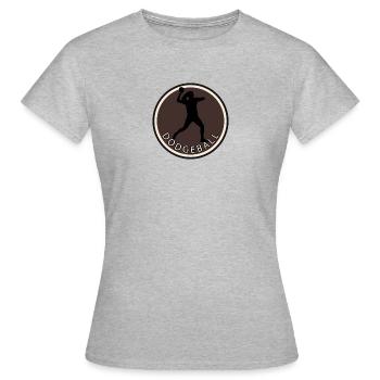 Dodgeballspieler Mannschaft - Frauen T-Shirt - Grau meliert - Vorne - AI Model Female 172 dark (172cm)