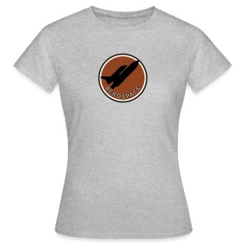 Flieger Pilot Pilot - Frauen T-Shirt - Grau meliert - Vorne - AI Model Female 172 dark (172cm)