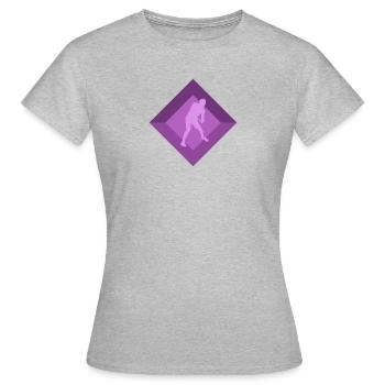 Disc Frisbee Disc Golf - Women's T-Shirt - heather grey - Front - AI Model Female 172 dark (172cm)