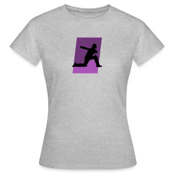 Cricket Sports Équipe de cricket - T-shirt Femme - gris chiné - Devant - AI Model Female 172 dark (172cm)
