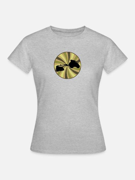 Ernte Hof - Frauen T-Shirt - Grau meliert