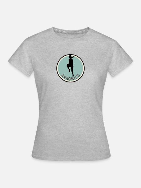 Aerobic Aerobic - Frauen T-Shirt - Grau meliert