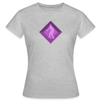Disc Disc Sportart - Frauen T-Shirt - Grau meliert - Vorne - AI Model Female 172 dark (172cm)