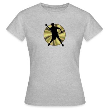 Sports de balle d’équipe - T-shirt Femme - gris chiné - Devant - AI Model Female 172 dark (172cm)