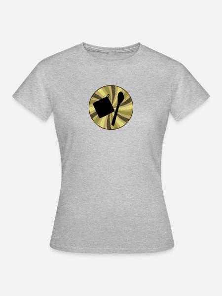 Baking Cupcake Backwaren - Frauen T-Shirt - Grau meliert