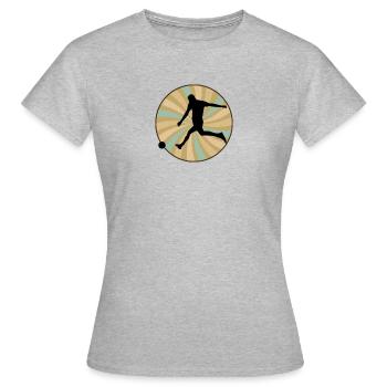 Équipe de futsal de sports de balle - T-shirt Femme - gris chiné - Devant - AI Model Female 172 dark (172cm)