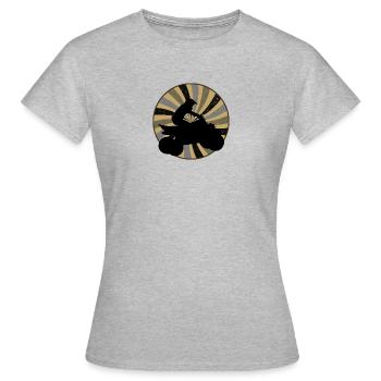 Stunt Quad Stunt - Frauen T-Shirt - Grau meliert - Vorne - AI Model Female 172 dark (172cm)
