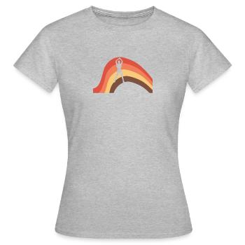 Exercice Cardio Exercice - T-shirt Femme - gris chiné - Devant - AI Model Female 172 dark (172cm)