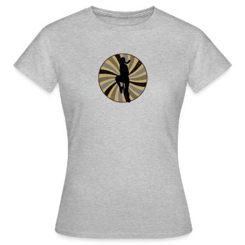 Exercice aérobique - T-shirt Femme - gris chiné - Devant - AI Model Female 172 dark (172cm)