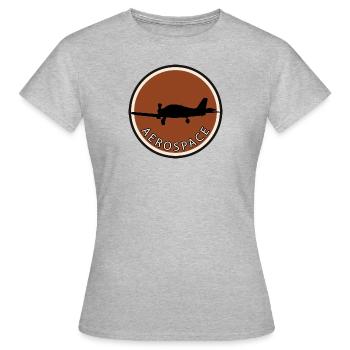 Aviateurs Aviateurs de l’aérospatiale - T-shirt Femme - gris chiné - Devant - AI Model Female 172 dark (172cm)