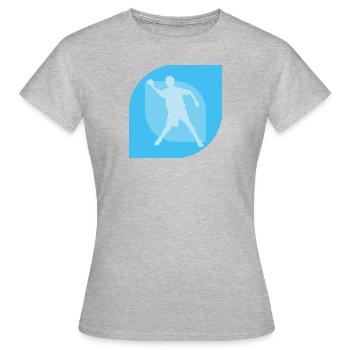Dodgeball Joueur de Dodgeball Sports de balle - T-shirt Femme - gris chiné - Devant - AI Model Female 172 dark (172cm)