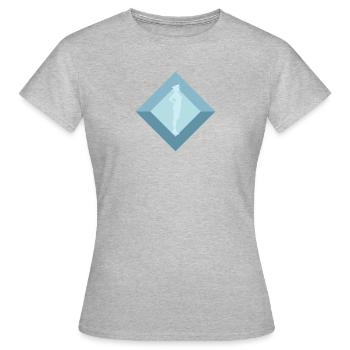 Hôtesse de l’air Hôtesse de l’air - T-shirt Femme - gris chiné - Devant - AI Model Female 172 dark (172cm)