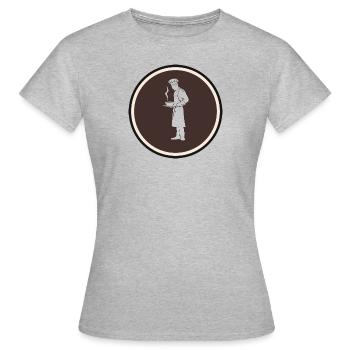 Chef Chef étoilé Art culinaire - T-shirt Femme - gris chiné - Devant - AI Model Female 172 dark (172cm)