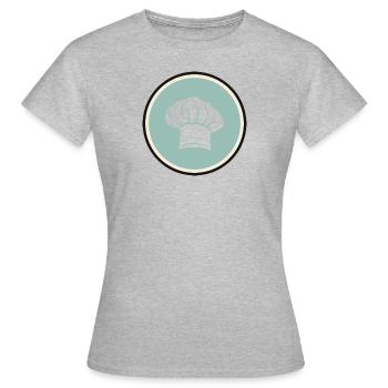 Chef étoilé - T-shirt Femme - gris chiné - Devant - AI Model Female 172 dark (172cm)