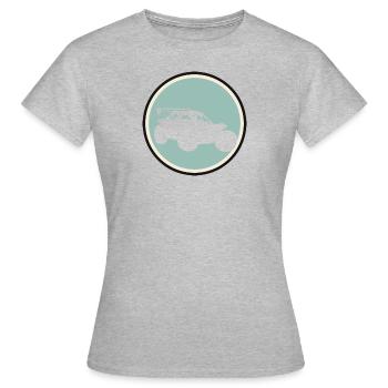 Autocross Flitzer Renner - Frauen T-Shirt - Grau meliert - Vorne - AI Model Female 172 dark (172cm)