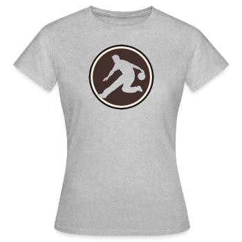 Bowling Pin - Frauen T-Shirt - Grau meliert - Vorne - AI Model Female 172 dark (172cm)