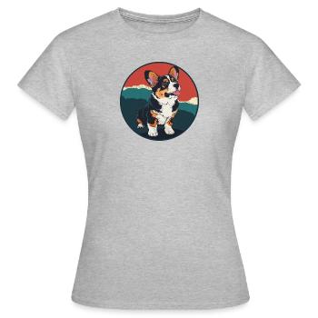 Chien Amoureux des chiens Sport canin - T-shirt Femme - gris chiné - Devant - AI Model Female 172 dark (172cm)