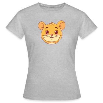 Souris Souris - T-shirt Femme - gris chiné - Devant - AI Model Female 172 dark (172cm)