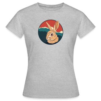 Bunny Easter Bunny Hoppy Bunny - Women's T-Shirt - heather grey - Front - AI Model Female 172 dark (172cm)