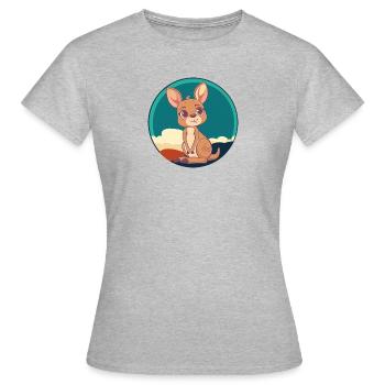 Kaenguru Koala - Frauen T-Shirt - Grau meliert - Vorne - AI Model Female 172 dark (172cm)
