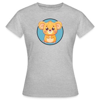Mouse Mouse Rodent - Women's T-Shirt - heather grey - Front - AI Model Female 172 dark (172cm)