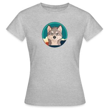 Loups-garous - T-shirt Femme - gris chiné - Devant - AI Model Female 172 dark (172cm)