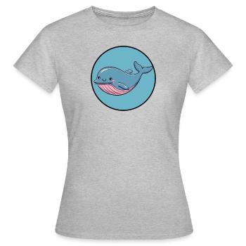 Vie marine - T-shirt Femme - gris chiné - Devant - AI Model Female 172 dark (172cm)