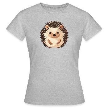 Dard de hérisson - T-shirt Femme - gris chiné - Devant - AI Model Female 172 dark (172cm)