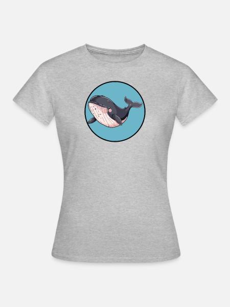 Meeresleben Meerestier - Frauen T-Shirt - Grau meliert