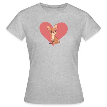 Kangaroo Kaenguru Melbourne - Frauen T-Shirt - Grau meliert - Vorne - AI Model Female 172 dark (172cm)