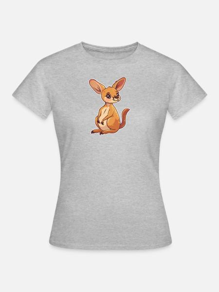 Kaenguru Aussie Sydney - Frauen T-Shirt - Grau meliert