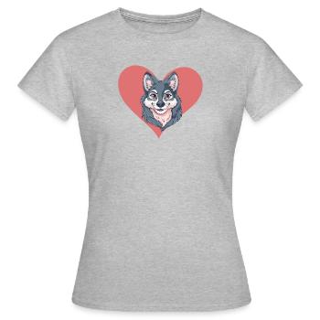 Wölfe Werwolf - Frauen T-Shirt - Grau meliert - Vorne - AI Model Female 172 dark (172cm)