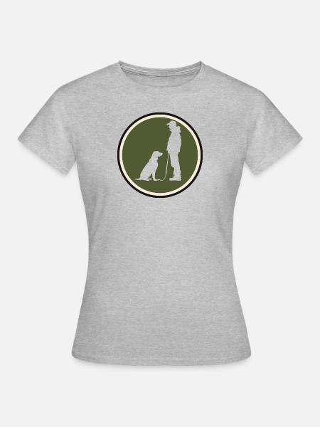 Hundetraining Hundeerziehung - Frauen T-Shirt - Grau meliert