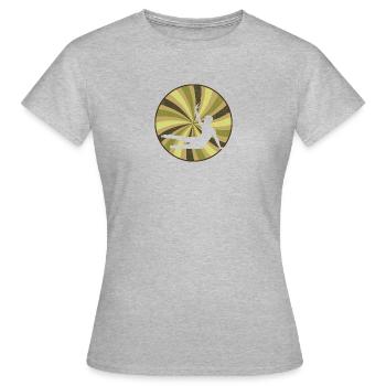Gymnastics training Handstand - Women's T-Shirt - heather grey - Front - AI Model Female 172 dark (172cm)