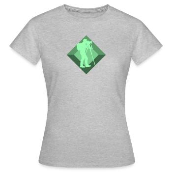 Fotografie Fotograf Spiegelreflexkamera - Frauen T-Shirt - Grau meliert - Vorne - AI Model Female 172 dark (172cm)