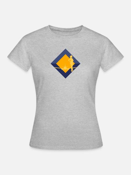 Flugbegleiter Flug - Frauen T-Shirt - Grau meliert