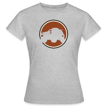 Autocross Auto Renner - Frauen T-Shirt - Grau meliert - Vorne - AI Model Female 172 dark (172cm)